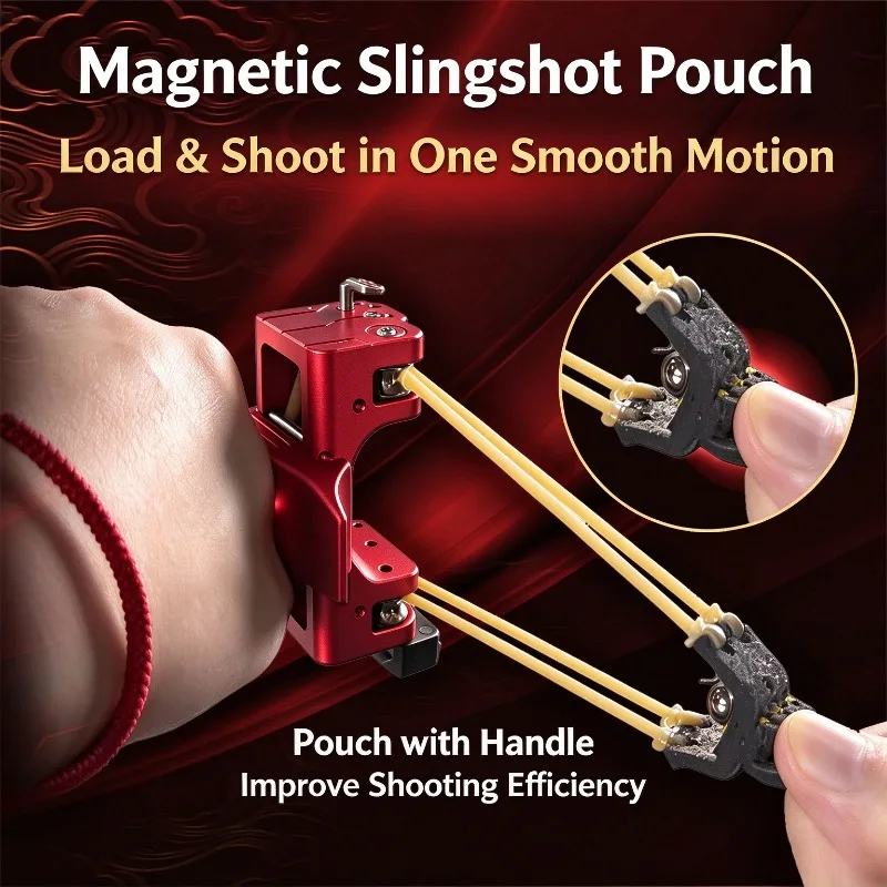 New EDC fully CNC aluminum V5 automatic loading adult outdoor competitive high-precision powerful hunting tool
