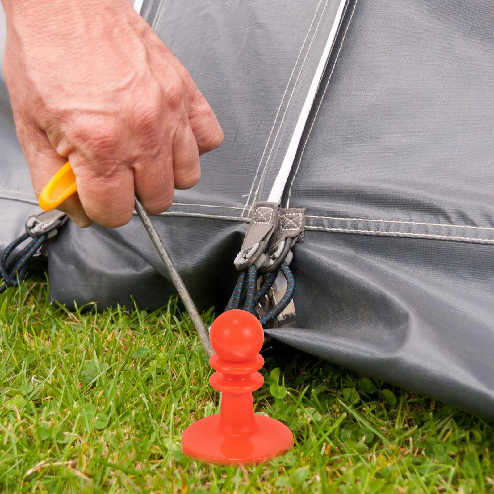 10 قطعة غطاء قضيب المظلة غطاء أمان برهان خيمة قماش القنب المنتزع التخييم القطب قبعة في الهواء الطلق عمود الخيمة دعم المظلة قبعة التنزه