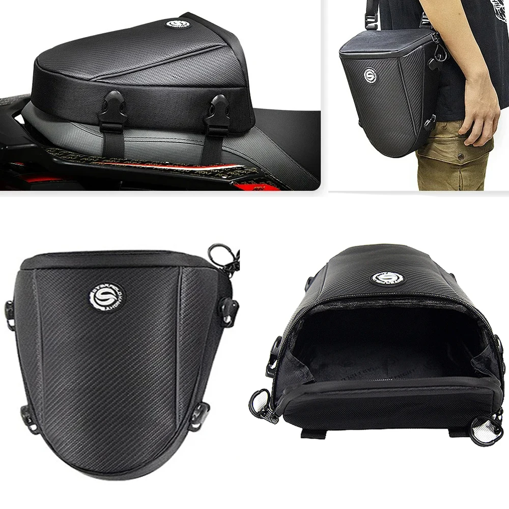 Motorcycle Tail Bag Rear Seat Bag For HONDA CB300R CB400 CB400S CB500X CB600F/1000F CB650R CBR650F Yamaha MT-01 MT-03