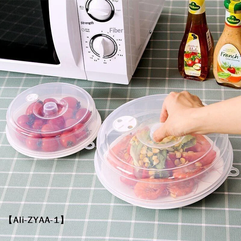 【A】1/2Pcs Microwave Food Anti-Sputtering Cover Heated Sealed Covers Oven Oil Cap Food Splatter Guard Covers Kitchen Tool
