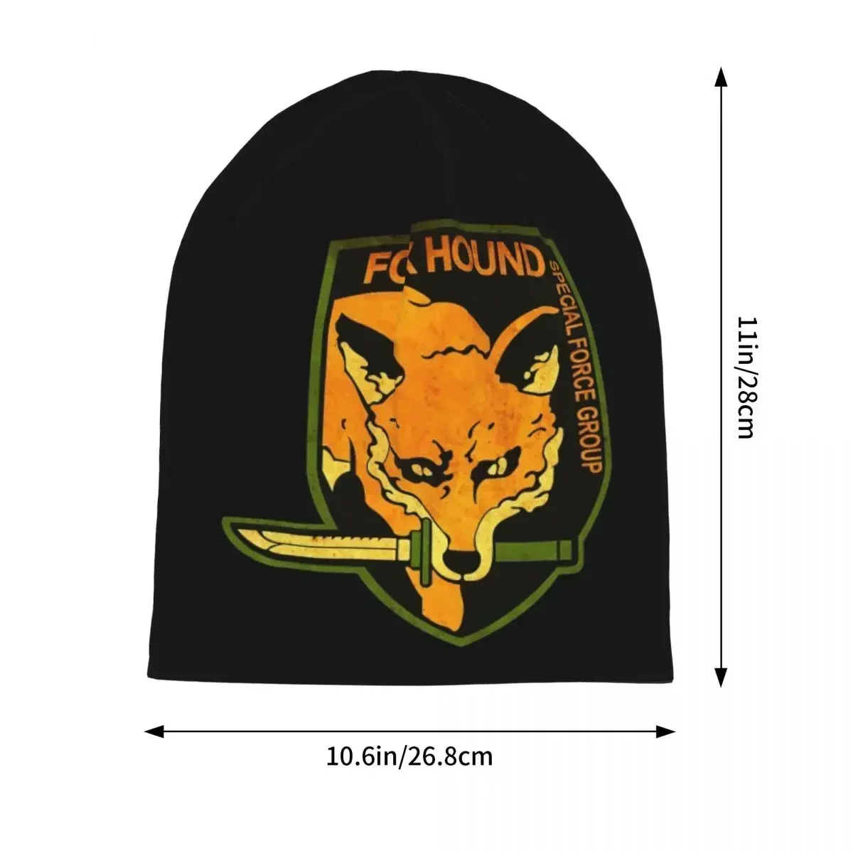 Fox Hound Rust Logo Warm Knitted Cap Fashion Bonnet Hat Autumn Winter Outdoor Beanies Hats for Unisex Adult