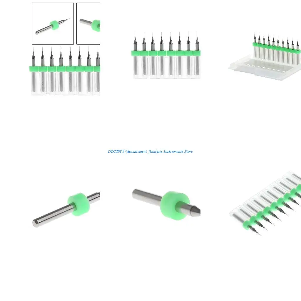 367d جديد 10pc نصيحة 0.2 مم 1/8 "شانك حلزوني الناي الفلوت التنغستن كربيد micro بيتس