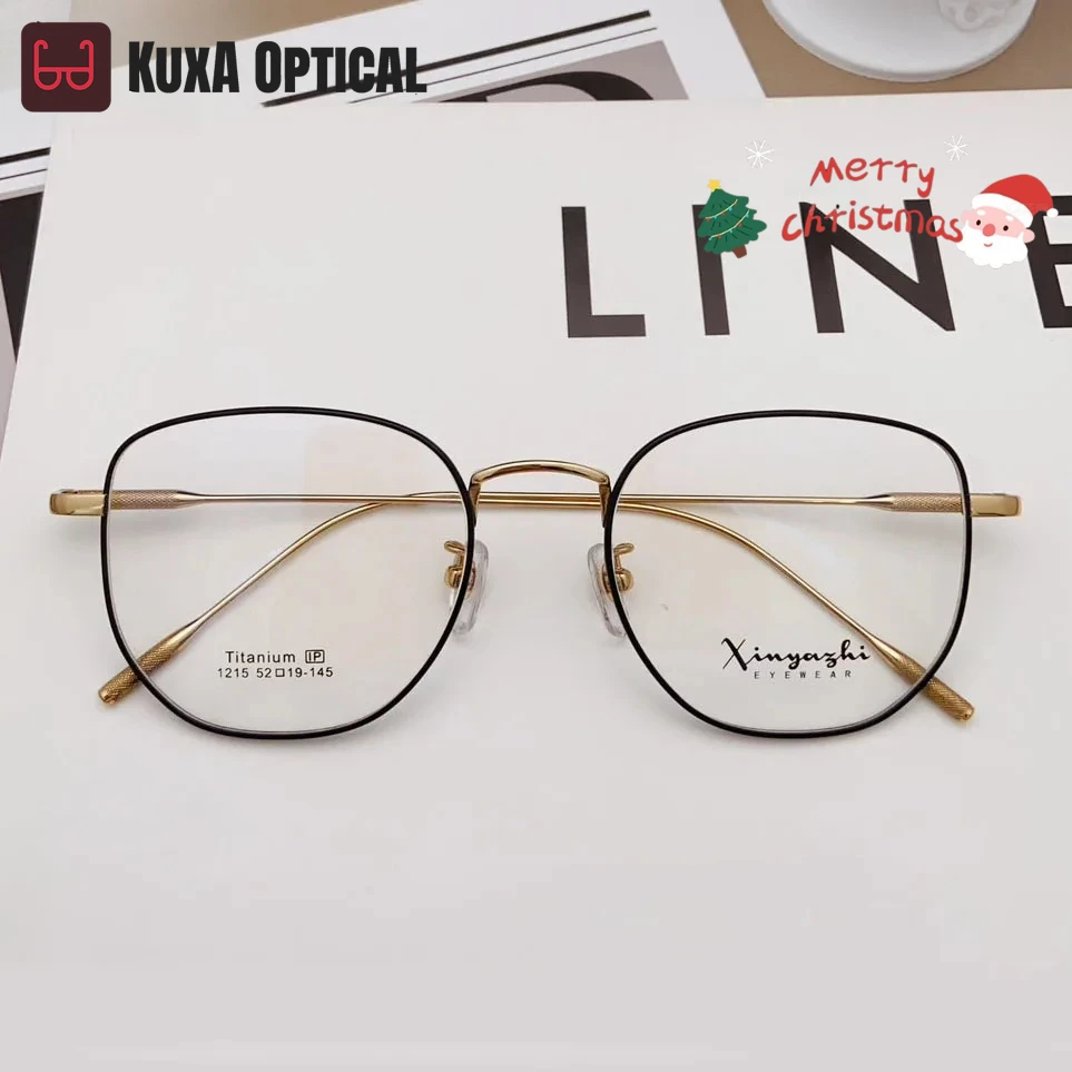 

KUXA модные элитные очки серии для женщин и мужчин, очки из чистого титана, линзы для рецептов близорукости, Oculos, настоящая съемка