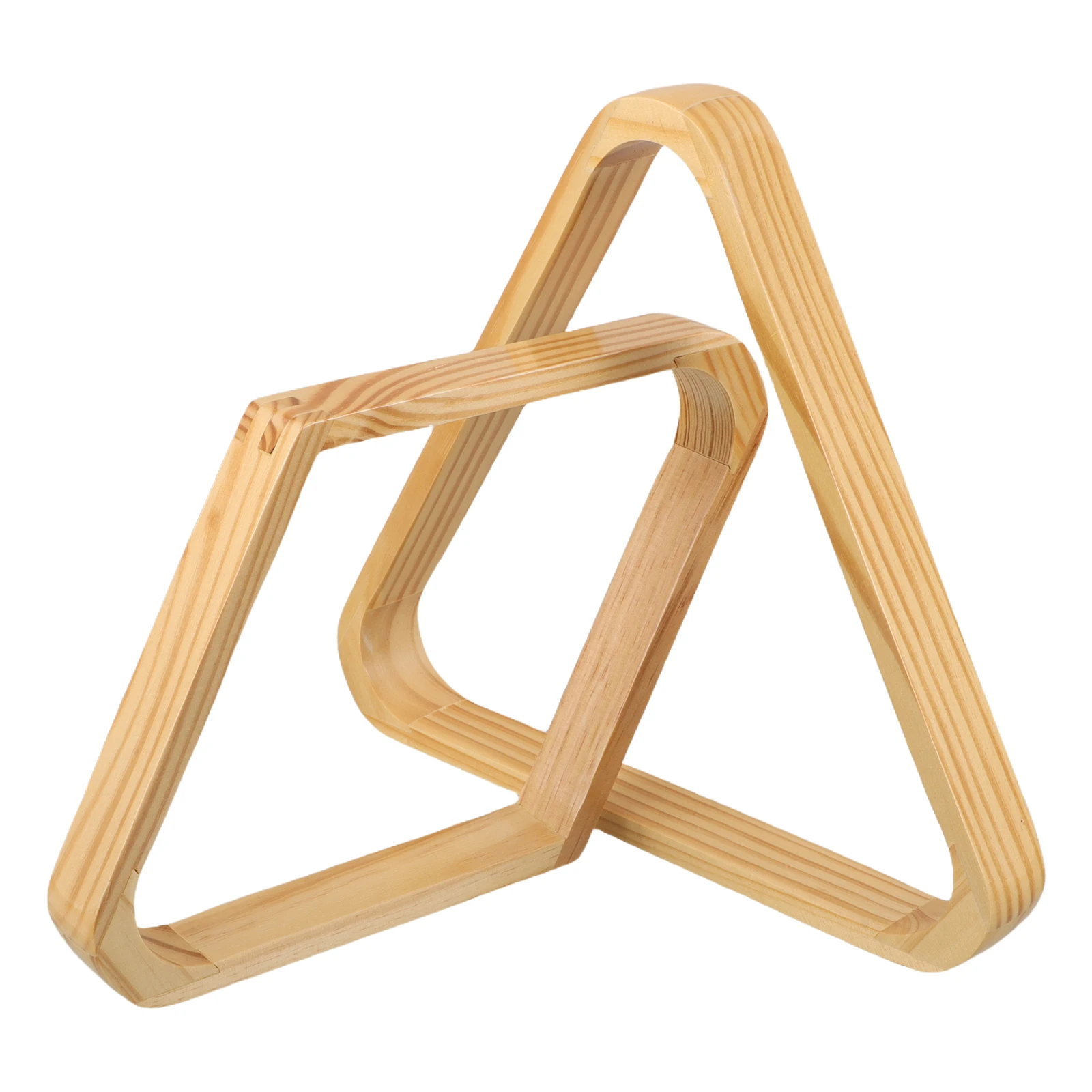 

2pcs Wooden Triangle Rack For 8-Ball 9-Ball Precision Billiards Alignment Stable Structure Portable Pool Table Accessories