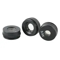 Barlow Lens Coaxial Light Monocular C-mount 1000X Zoom Lens 1X 2X 3.5X Auxiliary Video Microscope Camera Objective Lens