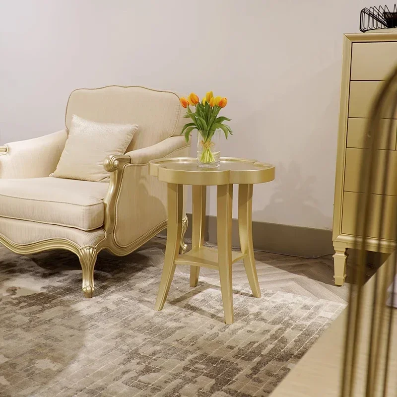 CZ-1   living room lig luxury small apartment coffee table American classical lig luxury sofa side few phones small table