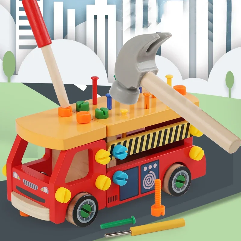 Kinder 3D Beschäftigt Bord Holz Spielzeug Spiel Simulation Pretend Spielen Schraube Werkzeuge Feine Bewegung Training Pädagogische
