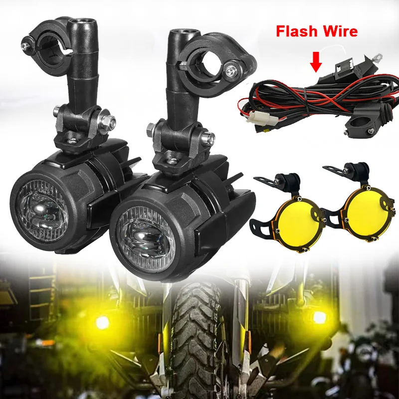 

Motorcycle LED Fog Lights Auxillary Headlight Spotlights For Suzuki V-Strom 650 XT 1050 VSTROM 650XT 1000XT 1050XT DL 1000 DL650