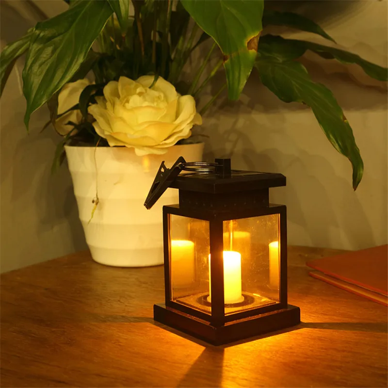 

Solar Pathway Lantern Outdoor Lawn Light Patio Hanging Decoration Landscape Courtyard Garden LED Atmosphere Candle Light Christm