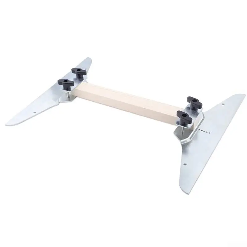 

ABBN-Stair Tread Gauge Template Tool Steel Measuring Tool Accurate Stair And Shelf Cuts Adjustable Layout Gauge Measuring Tool