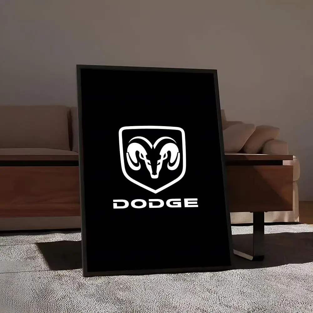 D-Dodges Car Logo Painting Calligraphy Print Canvas Art Pictures Home For Living Room Modern Decor Room Home Decor view 4