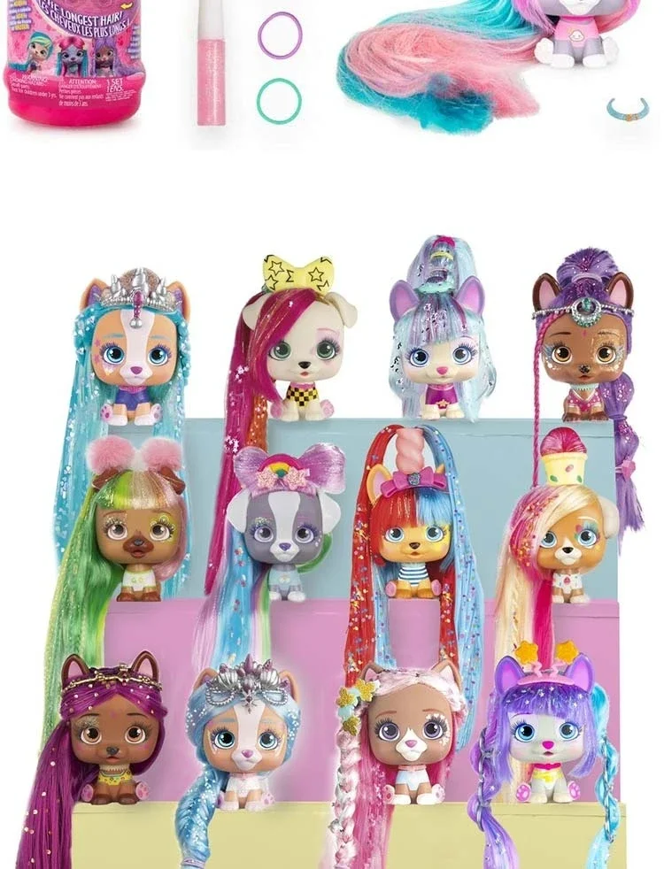 Ich liebe Vip Pets Surprise Hair Reveal Reborn Doll Surprise Tress Langes Haar-Styling für Puppen mit Haaren für Frisuren Spielzeugpuppe – Detail 7