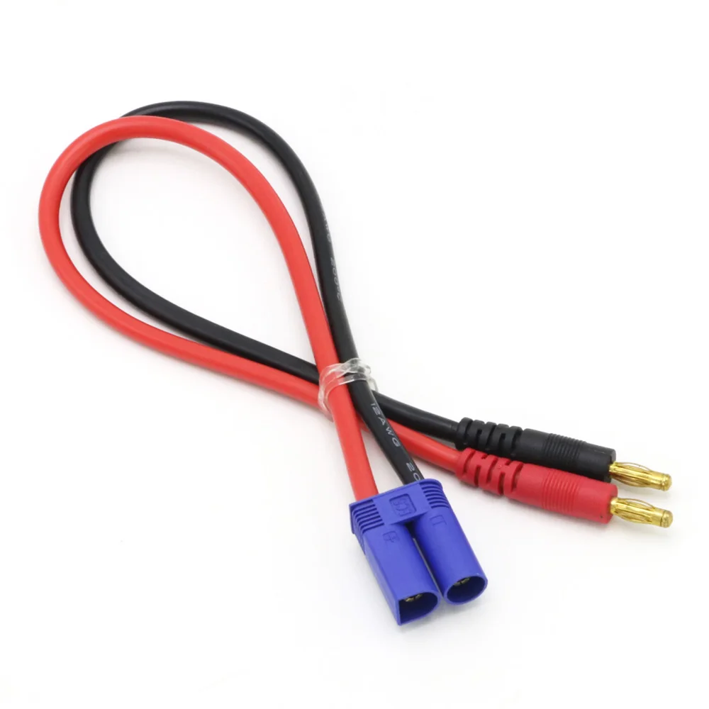 10PCS EC5 Connector Naar 4mm Vergulde Banaanstekker Laadkabel Met 12AWG 300mm Siliconen Draad voor RC Drone Lipo Batterij Ch