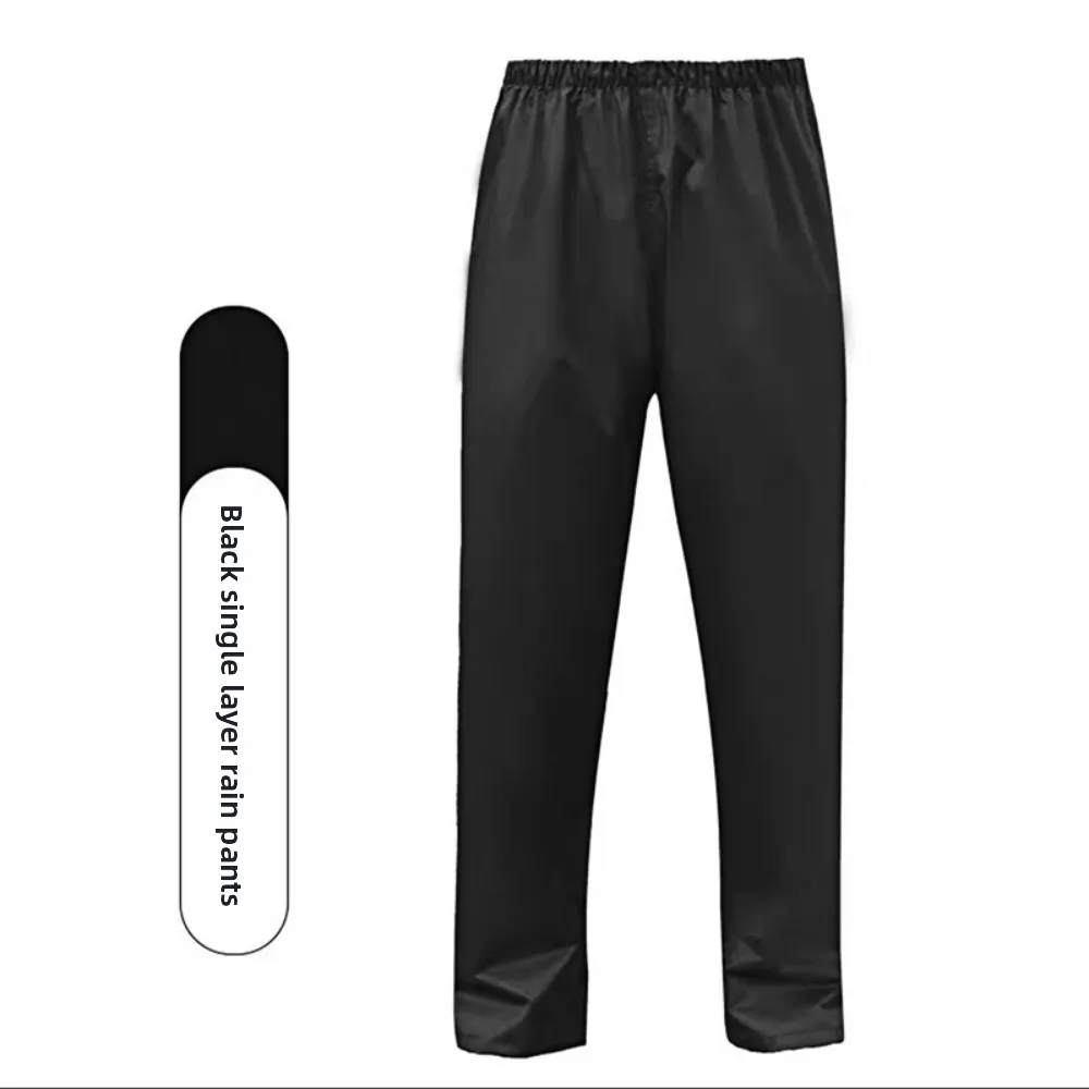 Waterproof Wear-Resistant Breathable Rain Pants for Adults Single Split Trousers for Fishing Motorcycle & Electric Bike Riding