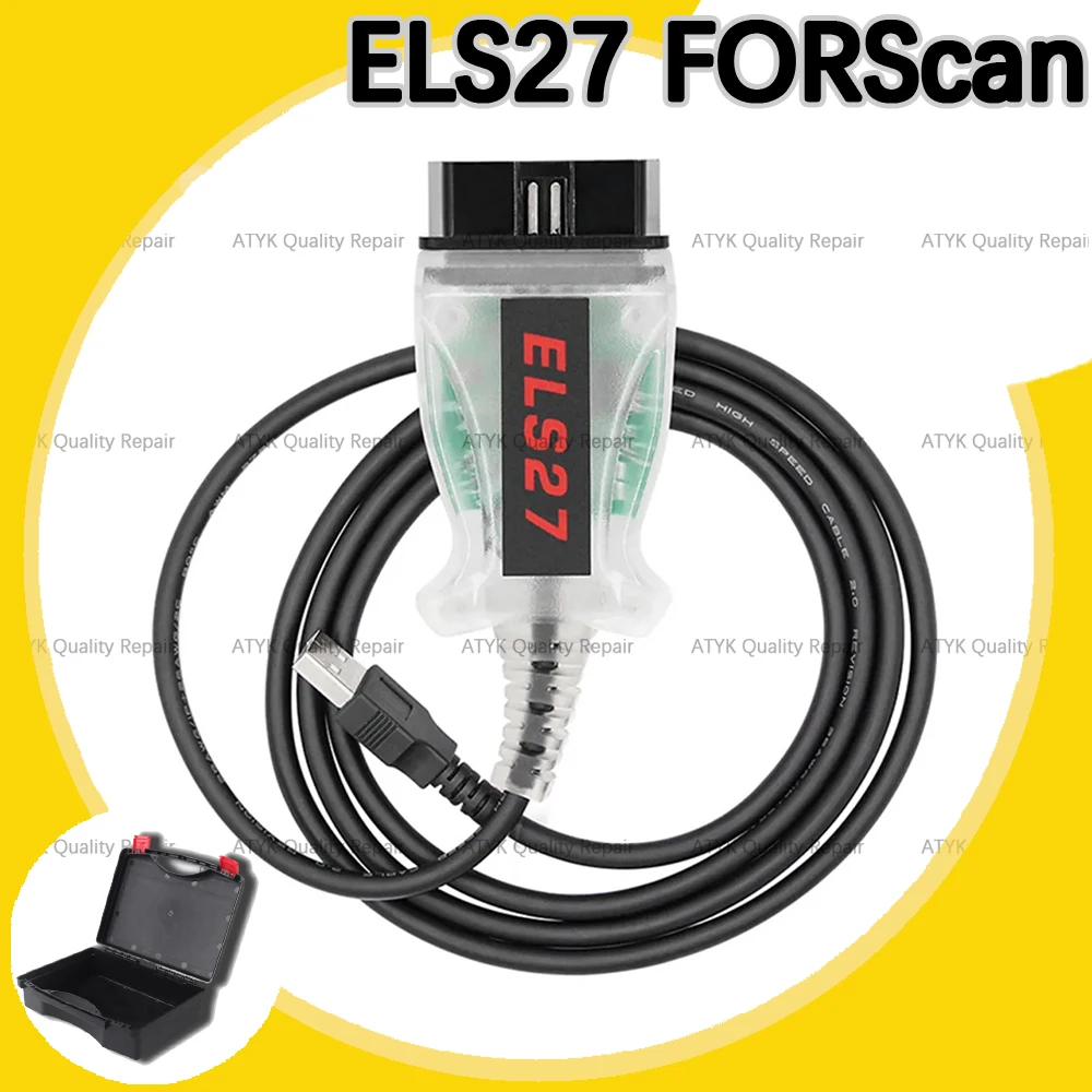 

Диагностический кабель ELS27 FORScan V2.3, диагностический кабель OBD2, сканер, оборудование для ремонта, инструменты для проверки els27 forscan V2.3, тюнинг автомобильного кабеля, новый vci