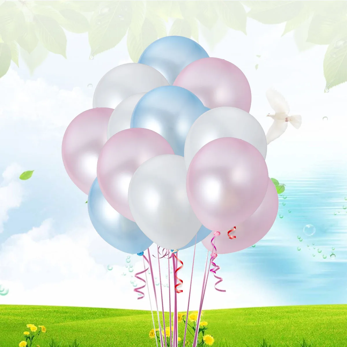 

100 Pcs Latex Balloon Balloons Round Wedding Decor for Decoration Party Pearlescent