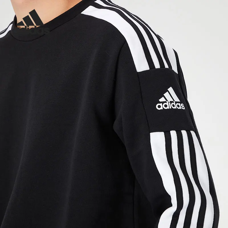 سويت شيرت أديداس أصلي جديد للرجال مبطن بالصوف ورقبة دائرية GT6638 #3