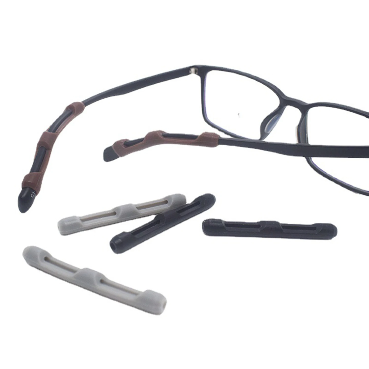 Fixed Anti-dropping Silicone Glasses Legs Foot Covers Non-slip Sleeves Ear Covers Ear Cups Glasses Accessories