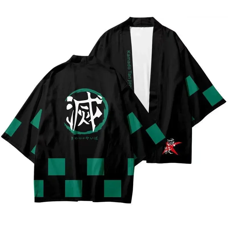 Demon Slayers Cardigan Men's Japanese Anime Clothes Traditional Clothing Fashion Narutos One Pieces Kimono Taekwondo Uniform