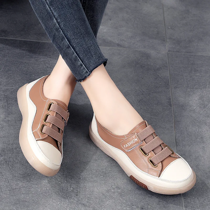 Pu Leather Slip on Women Flats Women's Loafers Spring Autumn Ladies Shoes Casual Shoes for Woman Sneakers