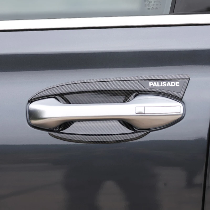 For Hyundai Palisade 2019-2023 ABS Door Handle Bowl Side Door Bowl Cover Decorative Strip Appearance Car Styling Accessories