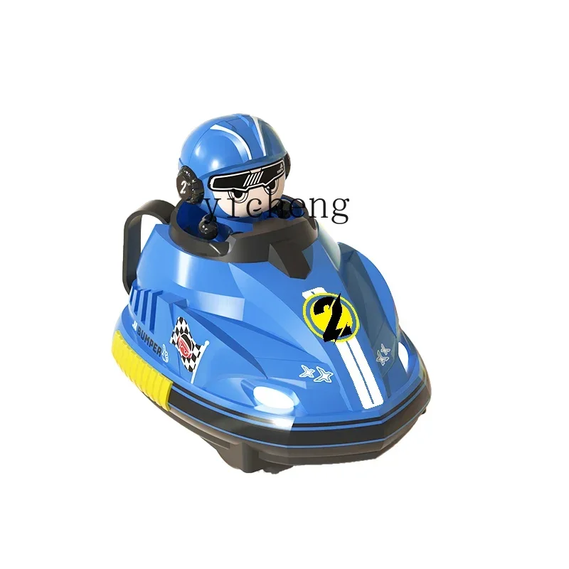 Tqh carro de pára-choque de controle remoto infantil menino brinquedo catapulta luta dupla legal deriva bolha kart