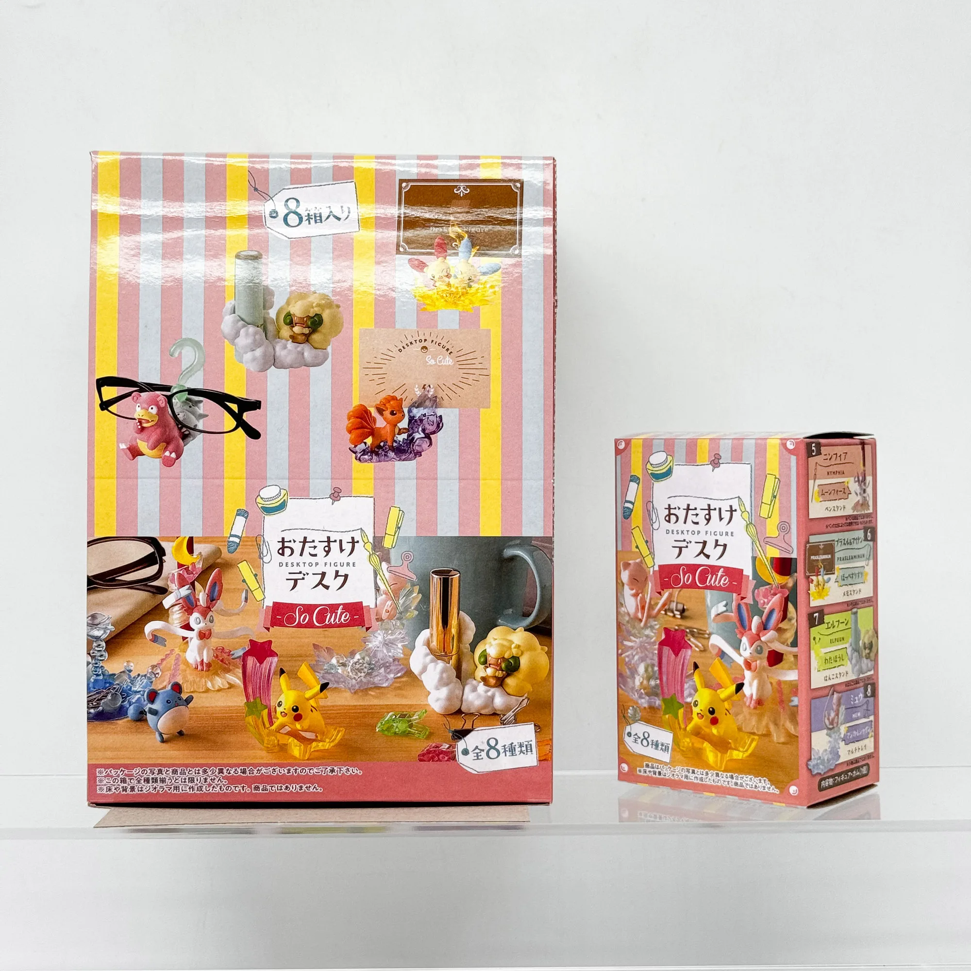 

Pokemon So Cute Desktop Storage Фигурка Пикачу Mew Flareon Sylveon Слепая коробка Подарки Игрушечная модель Аниме Фигурки Коллекционные украшения