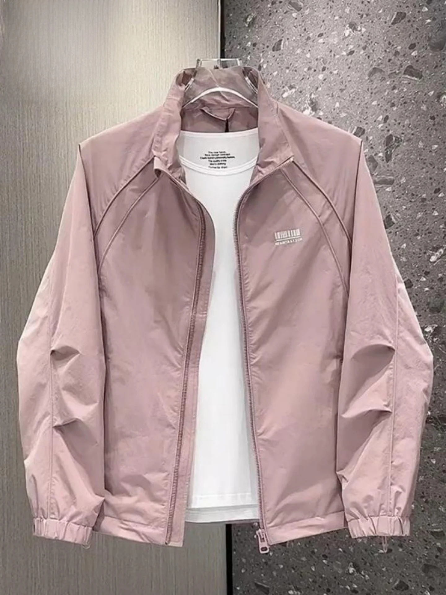 

Pierre Cardin Spring Autumn Casual Loose Fit Men's Jaet Stand Collar All-Match Windproof Polyester Faion Outerwear