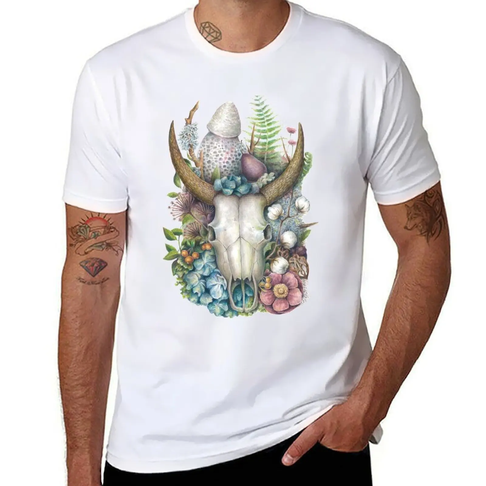 

In the Forest T-Shirt man t shirt cotton t shirt men 100% cotton luxury brand T-Shirt