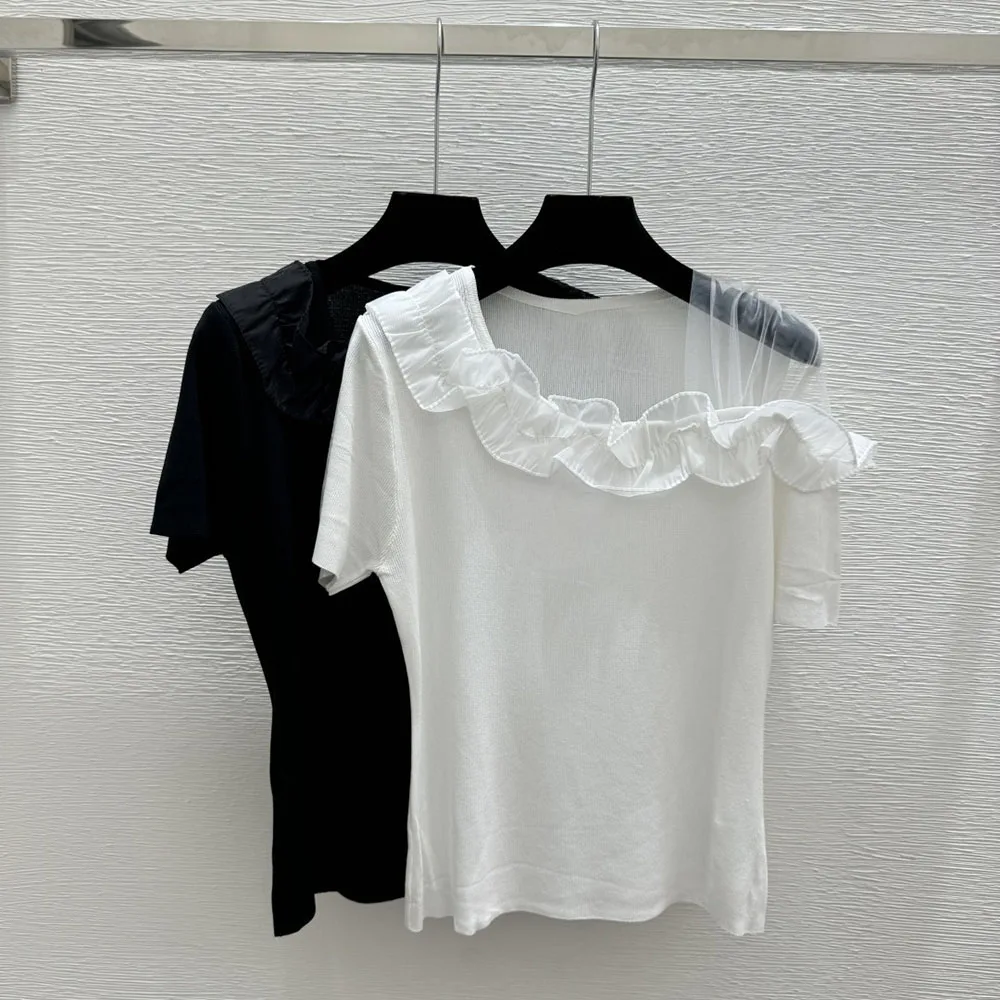 

Высококачественная женская футболка нового стиля на лето 2026 года, однотонная, с коротким рукавом, простая и свободная, модель xy2633072