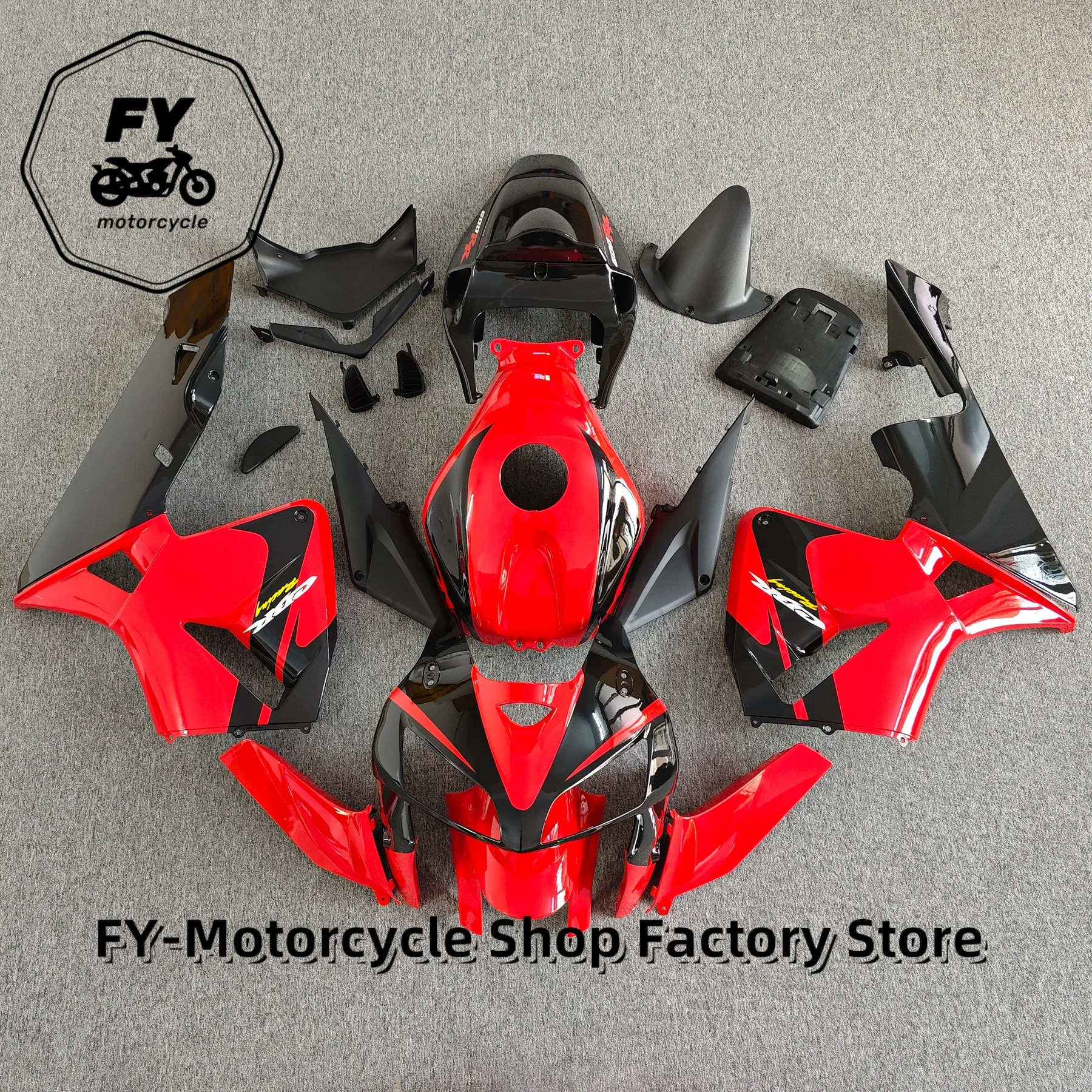 

Motorcycle Fairings For HONDA CBR600RR 2005 2006 ABS Plastic Injection Bodykit Cover F5 05 06 red and black