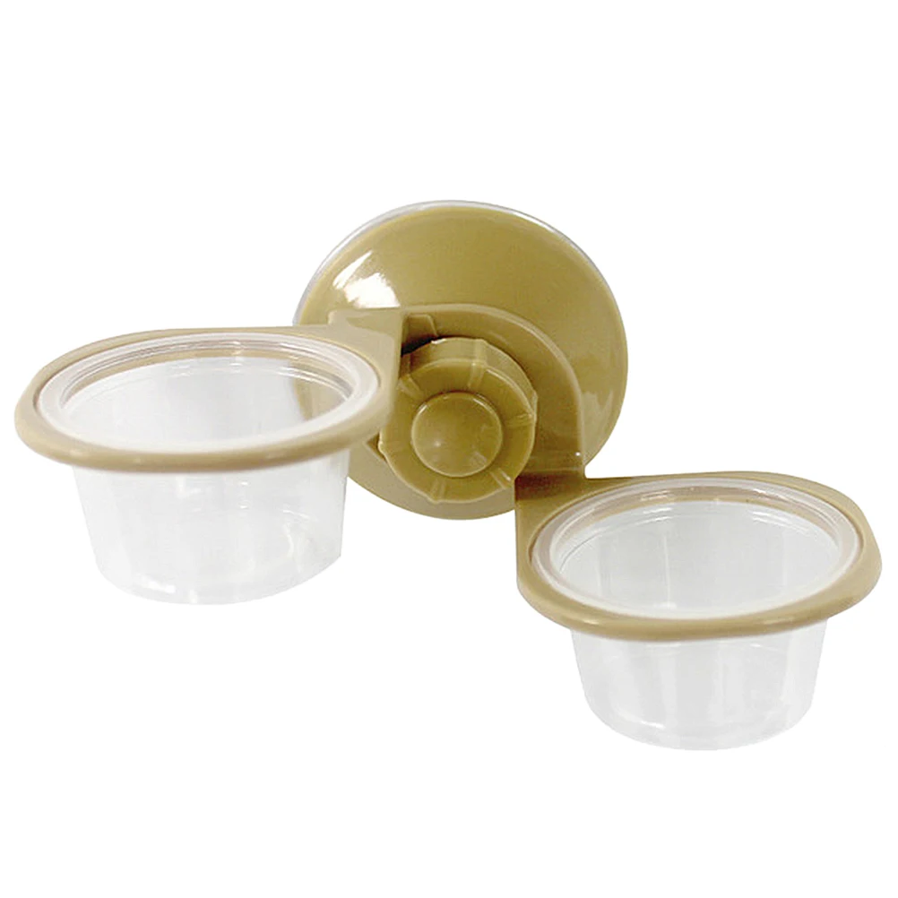 

Reptile Feeding Bowl Hanging Design Turtle Lizard Food Water Dish Suction Cup Gecko Holder Easy Cleaning Small Pets Supplies
