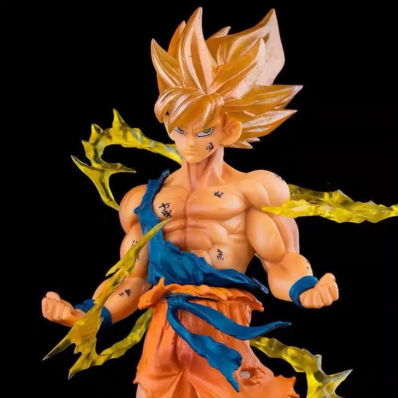 Dragon Ball Super Saiyan Cartoon Cute Figure Model Personality 2D Doll Toy Desktop Ornament Animation Peripheral Wholesale view 5
