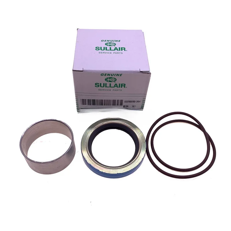 

2pcs/lot 02250050-363/ 02250050-364 Sullair shaft seal sleeve lipseal kit