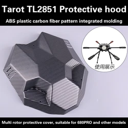Tarot 680PRO Carbon Fiber Pattern Canopy Hood Head Cover TL2851 for Hexacopter RC Drone