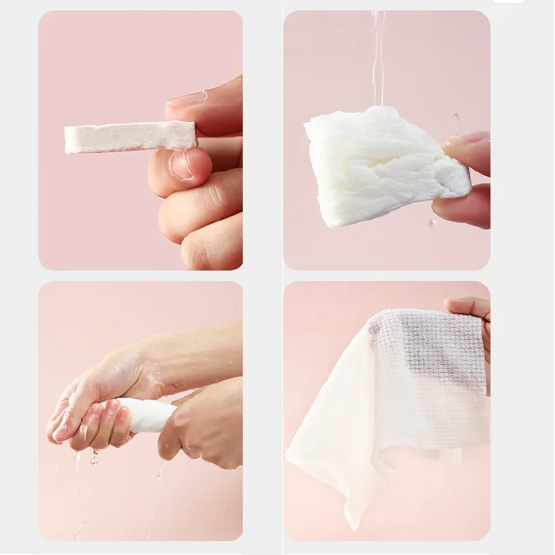 Magical Towel Travel Outdoor Cotton Non-woven Compressed Disposable Face Towel Tablet Cloth Wipes Tissue Mask Makeup Cleaning