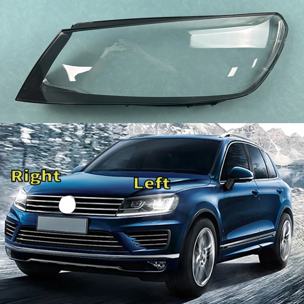 

For Volkswagen VW Touareg 2016 2017 2018 Headlamp Cover Transparent Lamp Shade Shell Lens Plexiglass Replace Original Lampshade