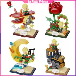 Le Petit Prince Building Blocks Train Plane Desktop Decoration Puzzle Assembling Model Toys Birthday Gifts for Boys and Girls