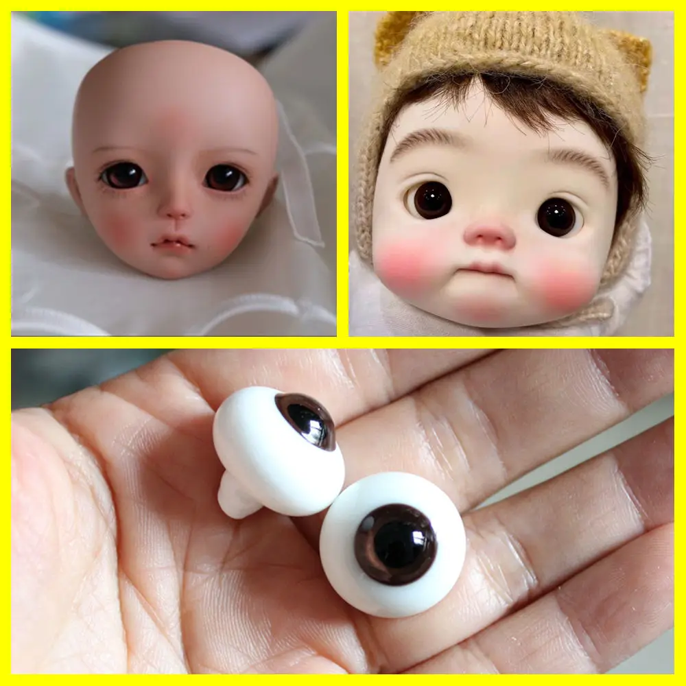 Reborn Doll accessories Articulated 6 8 10 12 14 16 18 20 22 24mm 1/6 1/4  1/3 bjd doll glass eyes eyeball for girl boy CA0015