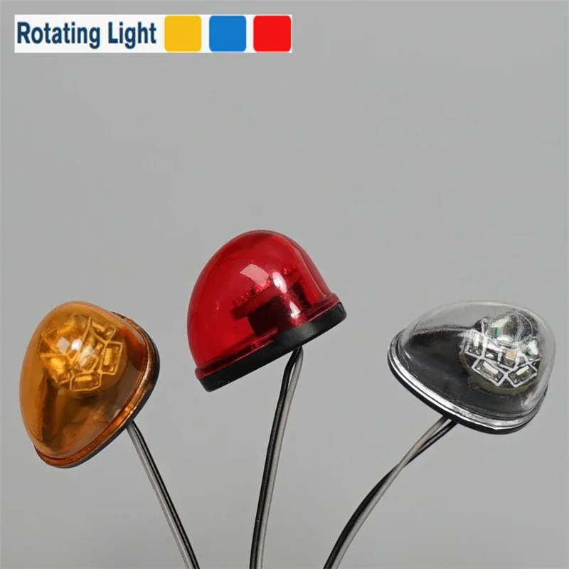 LED 1 Item Plastic Engineering Lights Rotating Lamp for 1/14 Tamiya RC Truck Car Scania 770S BENZ 3363 VOLVO FH16 MAN