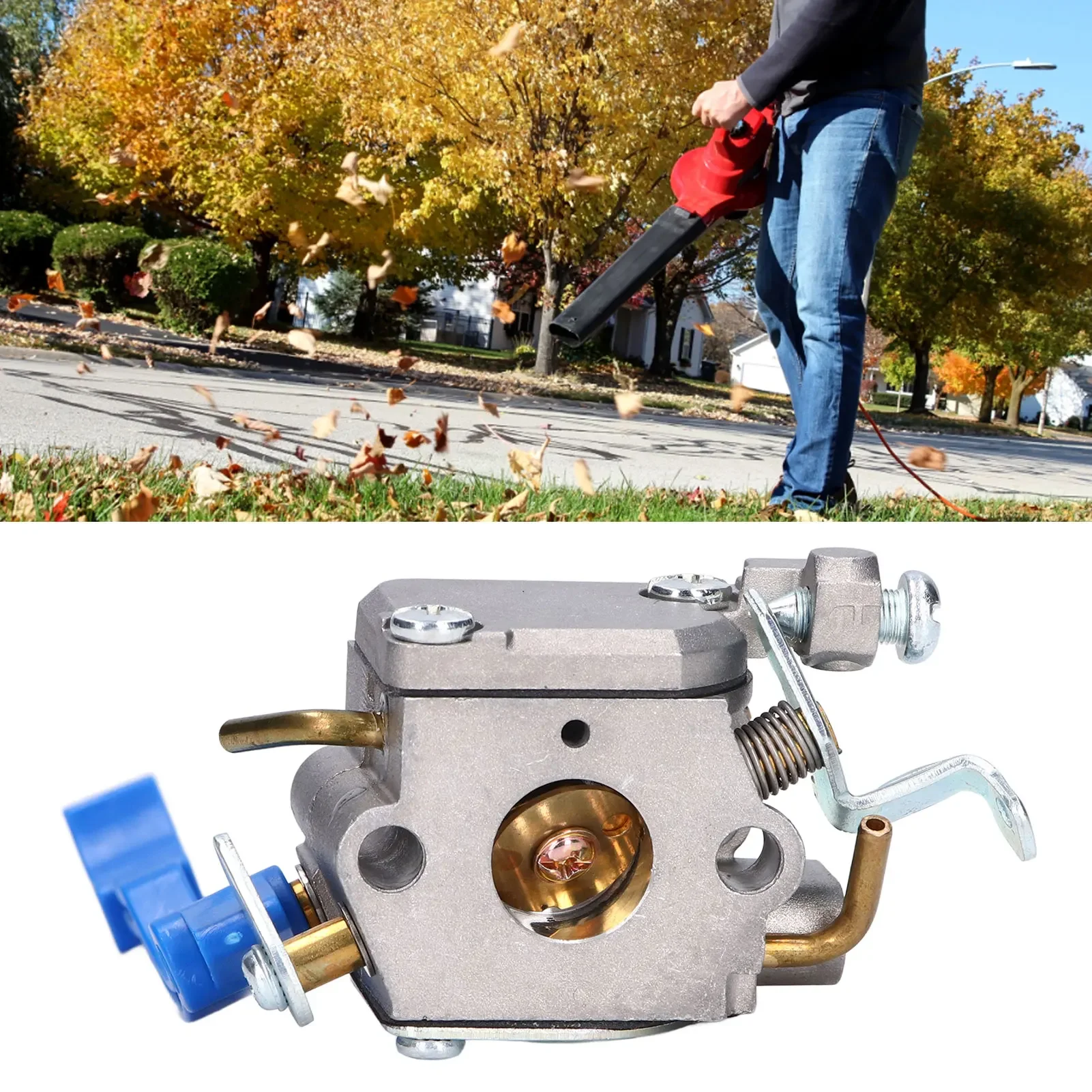 Carburetor Carburettor Aluminum For Husqvarna 125B 125BVX 125BX Handheld Blower with Paper Pads and Air Filter Primer Bulb