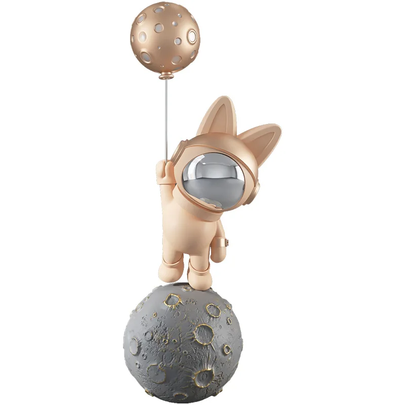 

Space Rabbit large floor-to-ceiling ornaments, home accessories, living room welcome large astronaut sculpture, housewarming