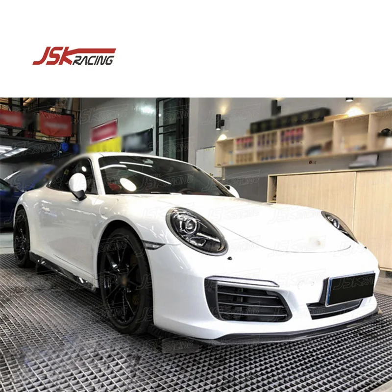 

911 991.2 Bodykit Передний бампер, модифицированная модернизированная передняя губа из углеродного волокна в стиле Jsk для Porsche Carrera 911 991.2 2015-2018 гг.