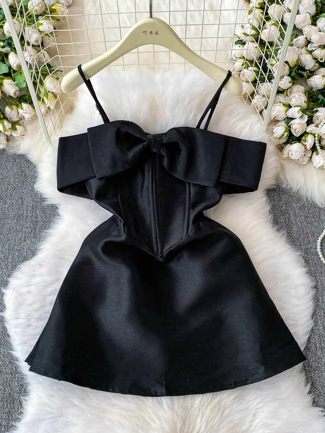 black off shoulder long dress Sleeve A-Line Formal by LaDivine CD243 fit most bodies VACATION My Actual Bust is:60