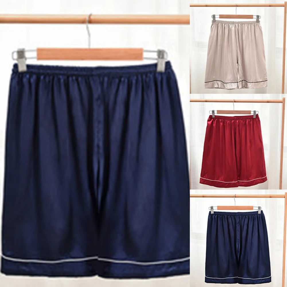 Comfortable Nightwear For Men Nightwear Loose Fit Pants L Red Men Pajamas 95 Polyester Solid Color Brand New Condition