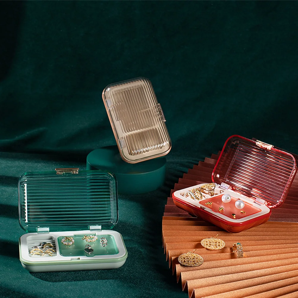 Mini Ring Case Travel Jewelry Box Small Jewelry Organizer Lightweight Earrings Holder Necklace Treasure Box Necklace Case