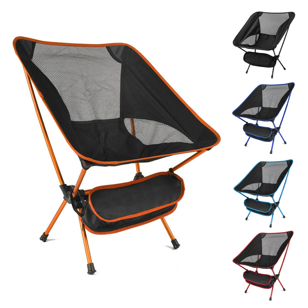 Silla plegable ultraligera desmontable, asiento extendido, portátil, ligera, pesca, Camping, hogar, barbacoa, jardín, senderismo