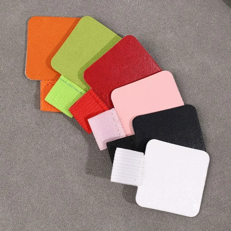 Funda protectora con Clip para bolígrafo adhesivo, cubierta de bucle elástico de cuero PU para agenda, Clip para Apple iPhone, portalápices