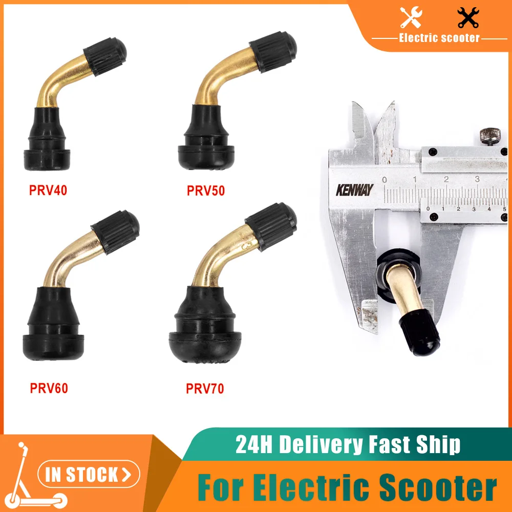 

Бескамерные вентили для электросамокатов PVR70, 60/50/40 градусов, изогнутые вентили для бескамерных шин, аксессуары