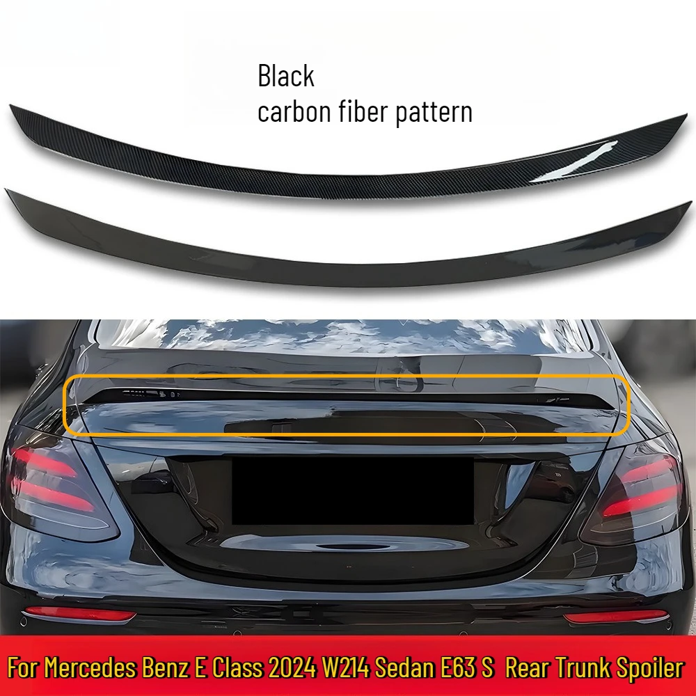 

Задний спойлер багажника на крышу, багажник для Mercedes Benz E Class 2024 W214 Sedan E63 S, аксессуары из углеродного волокна, заднее крыло, автозапчасти